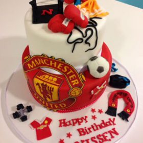 Manchester United birthday cake