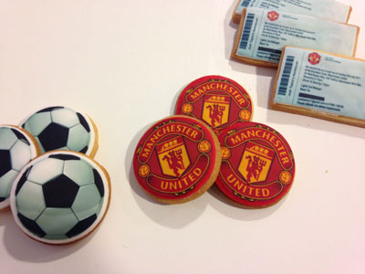 Manchester United biscuits