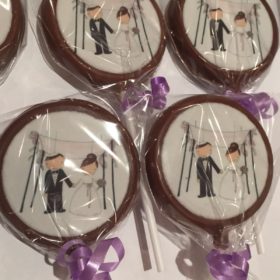 edible print incing disk chocolate lolly