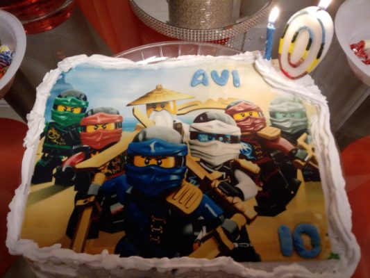 Lego Ninjago birthday cake