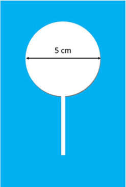 5cm Chocolate lollypop