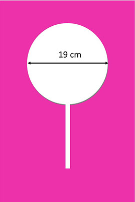 19cm chocolate lollipop